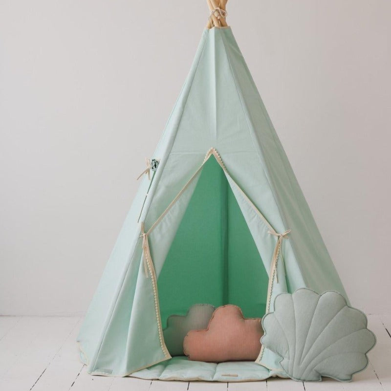Ensemble-tipi-Menthe-Brouillard-avecpompons-tapis