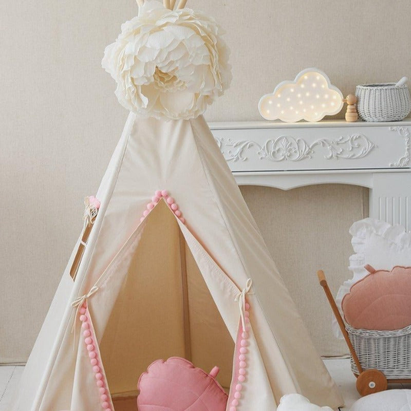 Tente-Tipi-Moelleux-Pompons