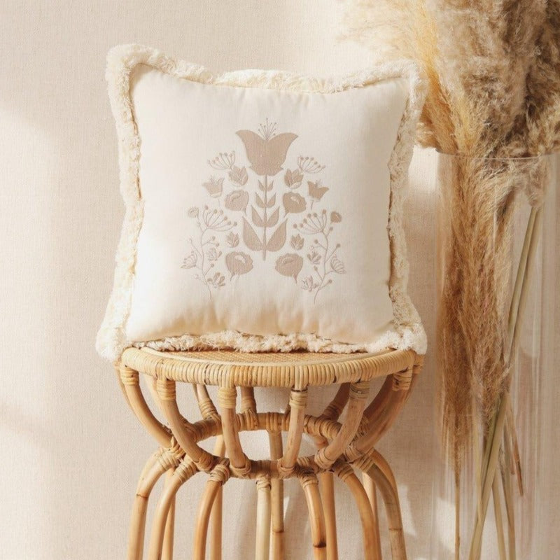 Coussin Bohème avec Broderie