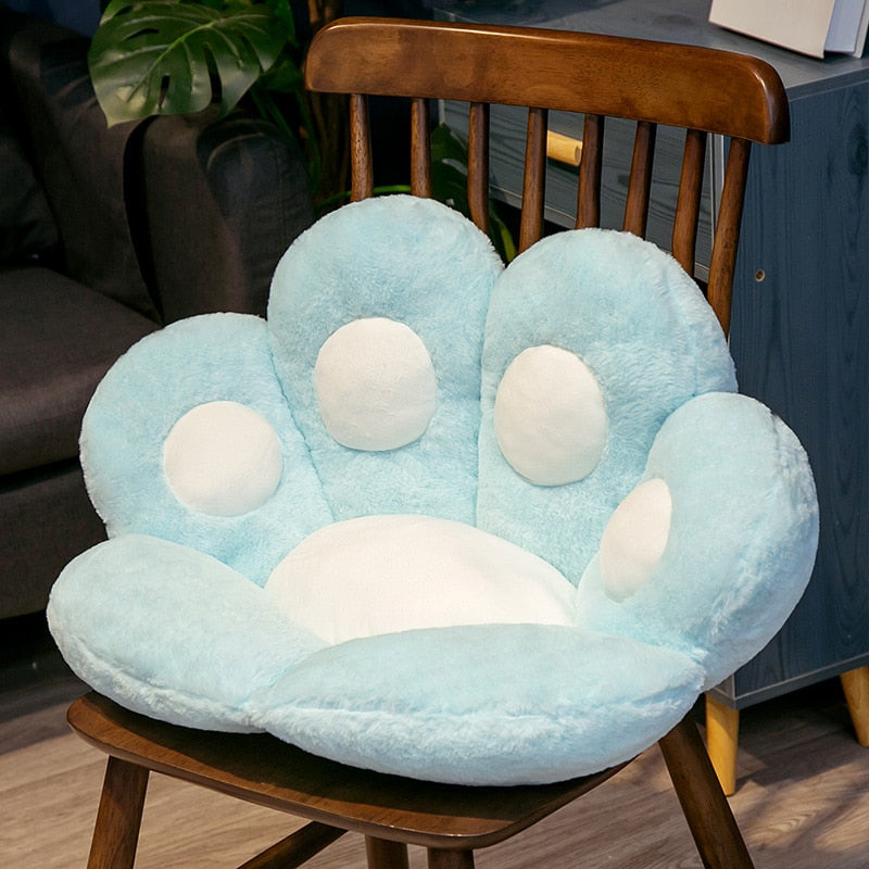 coussin-patte-de-chat-bleu