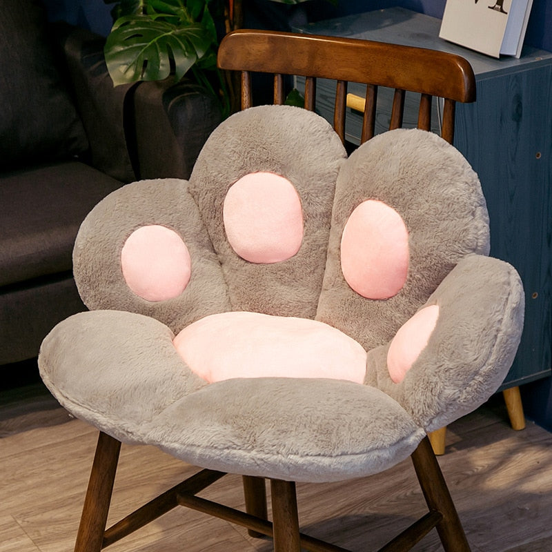 coussin-patte-de-chat-gris