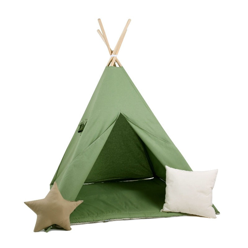 tipi-indien-enfant-vert