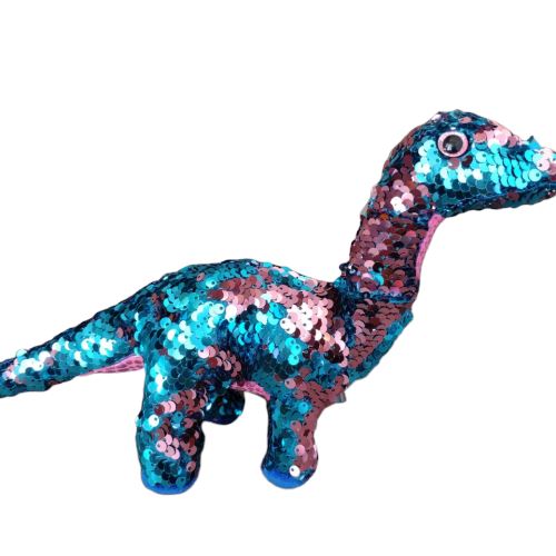 peluche dinosaure paillette