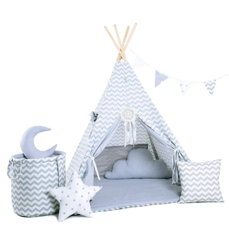 tipi-enfant-rayure-grise