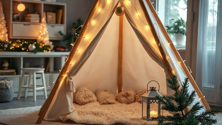 Décoration de Noël avec un Tipi : Créez un Coin Magique pour les Fêtes