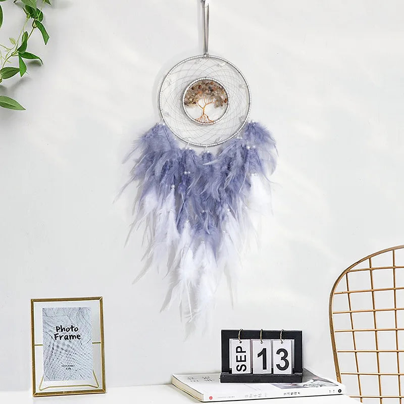 Attrape-Reve-Arbre-de-Vie-Celeste-Plumes-Violet