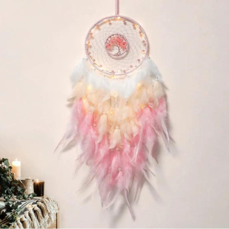 Attrape-rêves, Arbre de vie à plumes – Chakras Médina Attrape-rêves, Arbre de vie à plumes – Chakras Médina