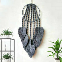 Attrape Rêve Feuille de Jungle Macramé