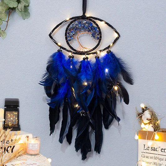 Attrape-Reve-Oeil-Bleu-Motif-Arbre-de-vie