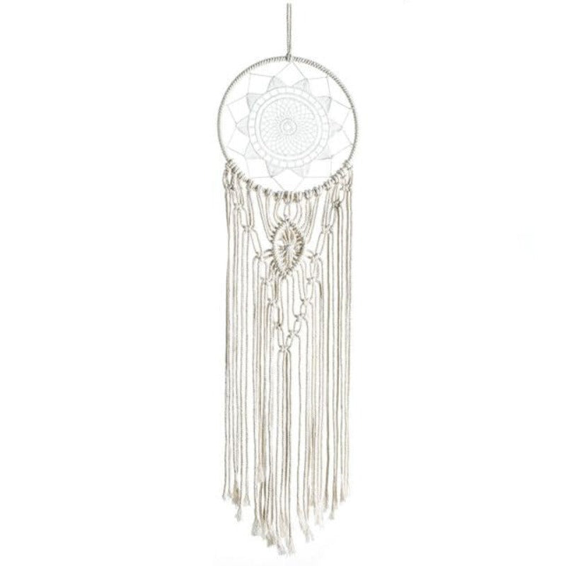 Attrape-reves-fleur-blanc-macrame