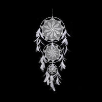 Attrape-rêves trois cercles blanc