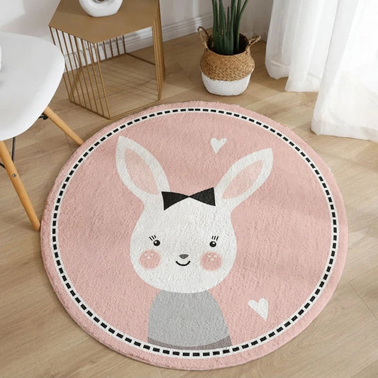 Tapis-Lapin-Rose
