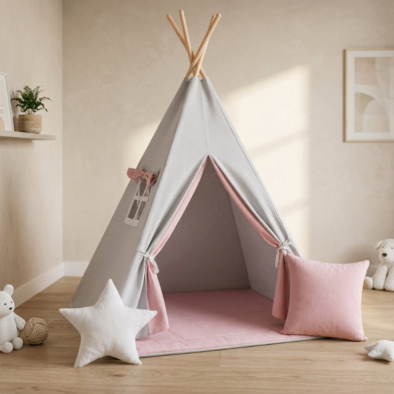 Tipi-Fille-avec-Tapis