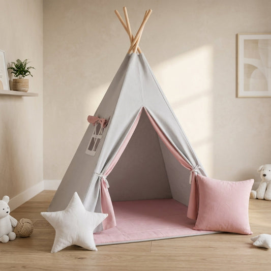 Tipi-Fille-avec-Tapis