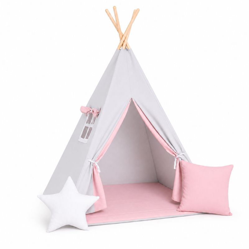 Tipi-Fille-avec-tapis-et-coussins