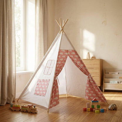 grand-tipi-fille-blanc-rose-motif-ours