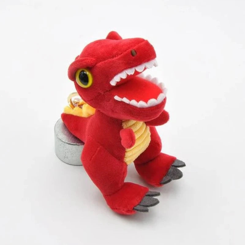 peluche-dinosaure-porte-cle-rouge