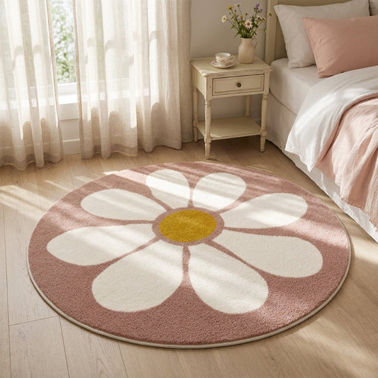 tapis-chambre-marguerite-blanc-rose