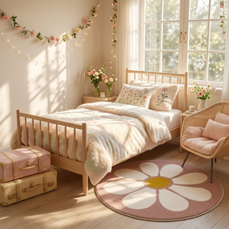 tapis-de-sol-doux-motif-marguerite-chambre-fille