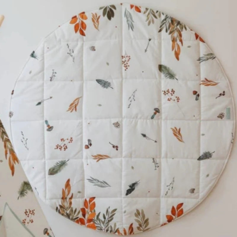 tapis-rond-blanc-motif-feuille-automne