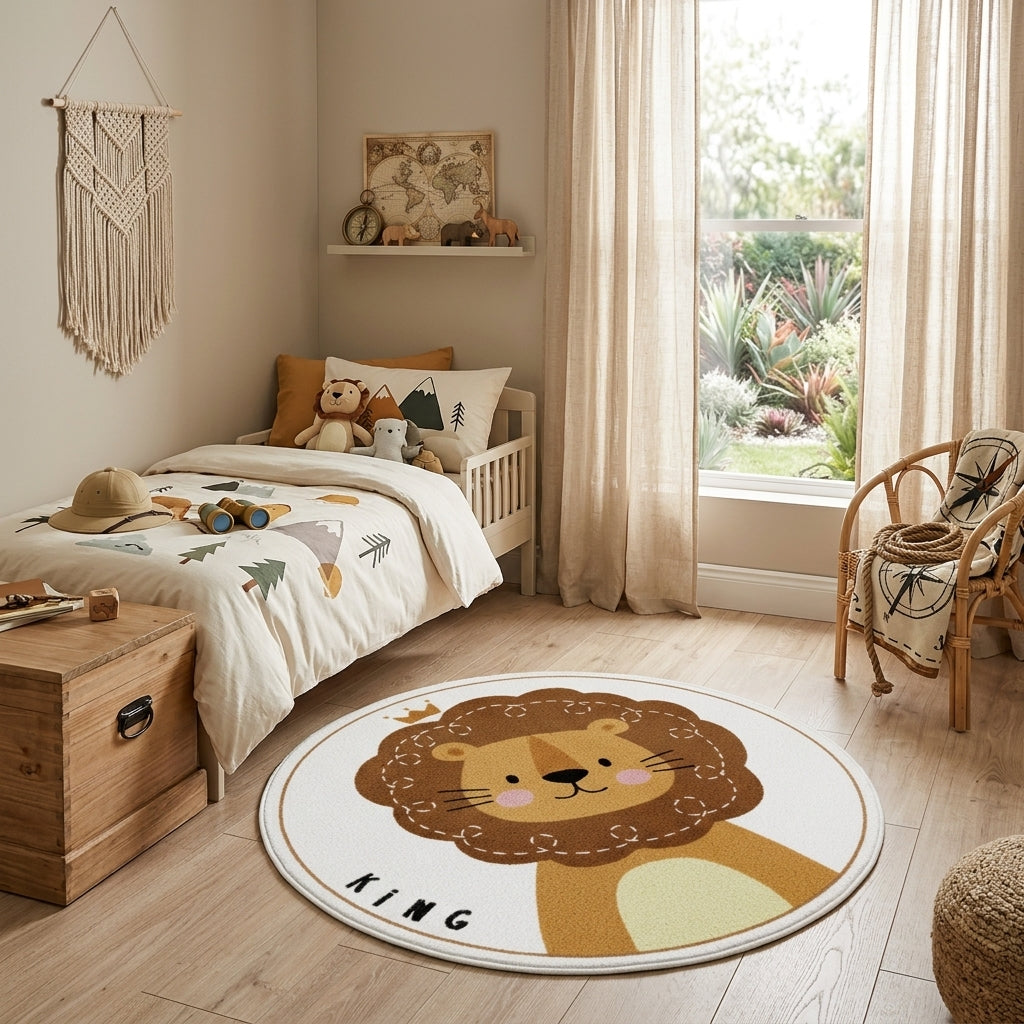 tapis-safari-chambre-garcon-motif-lion