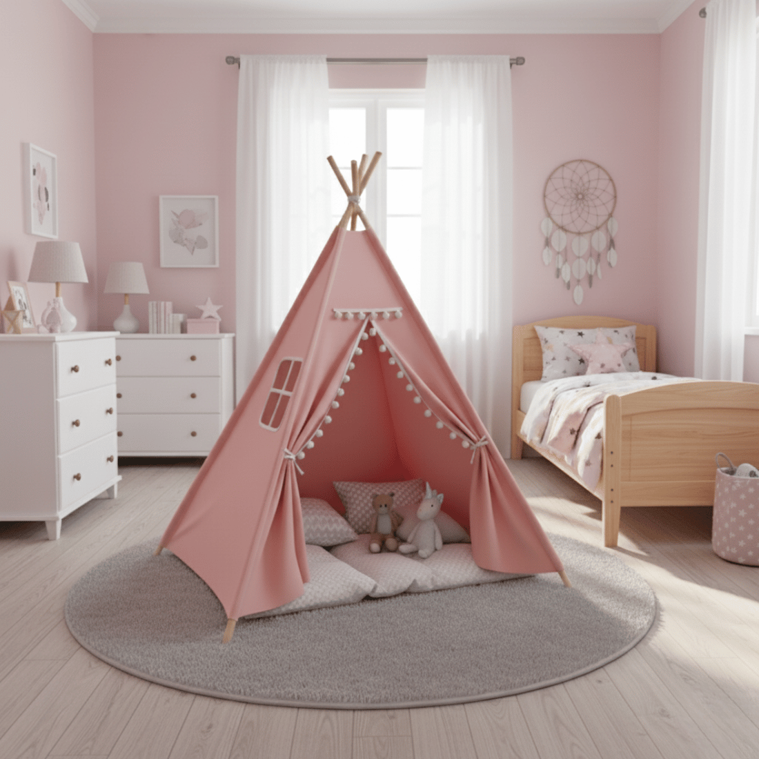 tipi-chambre-fille-rose