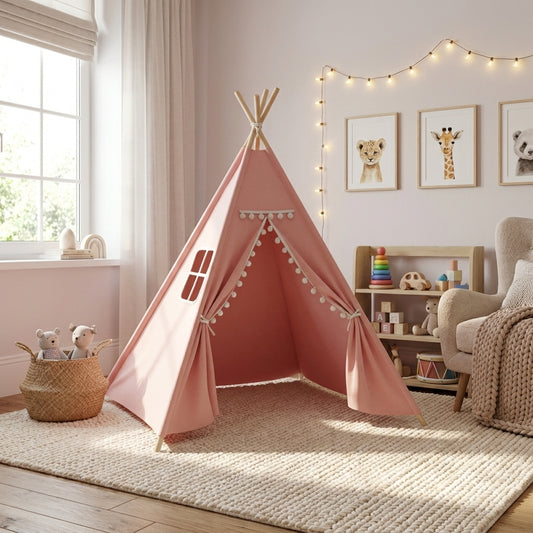 tipi-couleur-rose-chambre-fille