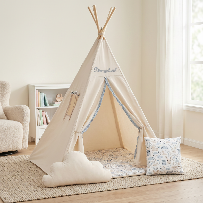 tipi-enfant-beige-bleu-dreamland