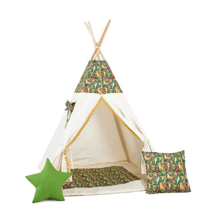 tipi-enfant-blanc-avec-motifs-nature