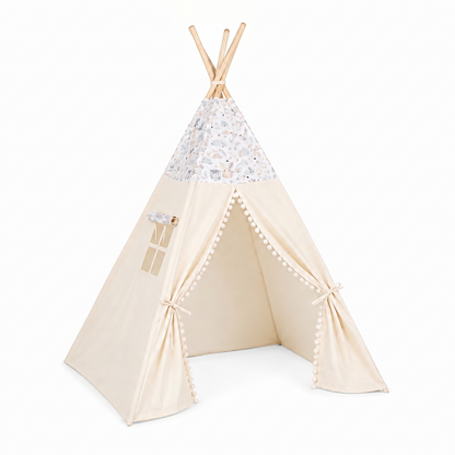 tipi-enfant-blanc-motifs-animaux-foret