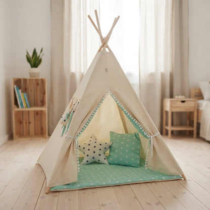 tipi-enfant-blanc-vert