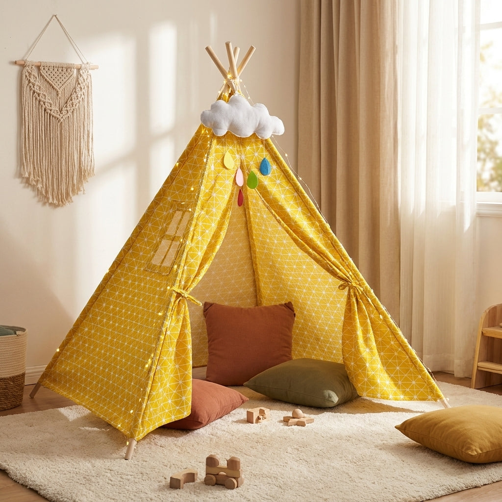 tipi-jaune-et-blanc