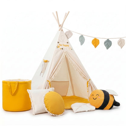 tipi-motif-abeille-avec-accessoires