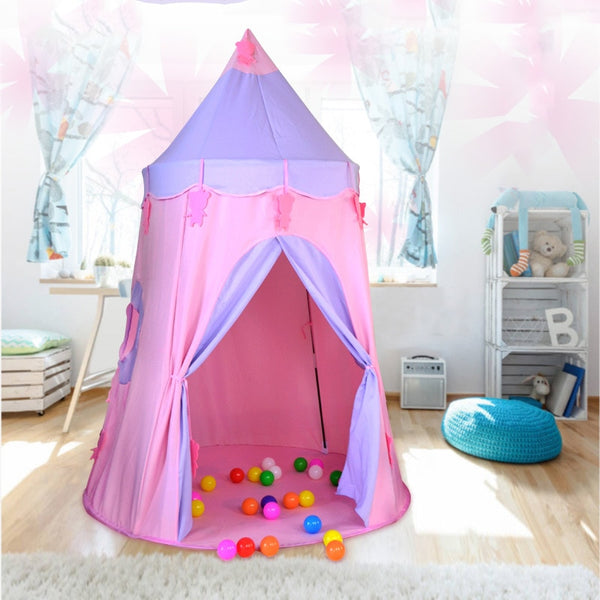 Portable Tente pour enfants Pliant Enfants Tentes Tipi Baby Play House  Grande Filles Rose Princesse Château Chambre d'enfant Décor